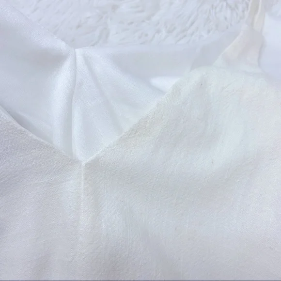 NWT LULUS Out To Lunch Tie-Back White Romper - Picture 10 of 10